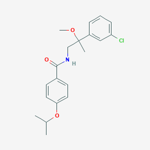 N-(2-(3-chlorophenyl)-2-methoxypropyl)-4-isopropoxybenzamide