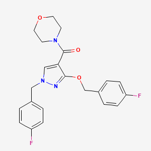 (1-(4-fluorobenzyl)-3-((4-fluorobenzyl)oxy)-1H-pyrazol-4-yl)(morpholino)methanone