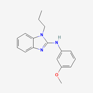 molecular formula C17H19N3O B2389190 N-(3-甲氧基苯基)-1-丙基-1H-苯并咪唑-2-胺 CAS No. 630092-27-2