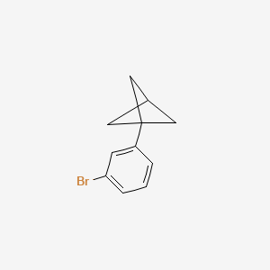 molecular formula C11H11Br B2389203 1-(3-Bromophenyl)bicyclo[1.1.1]pentane CAS No. 1823962-27-1