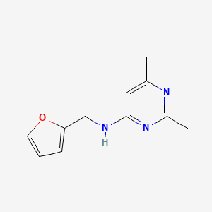 molecular formula C11H13N3O B2389206 N-(furan-2-ylmethyl)-2,6-dimethylpyrimidin-4-amine CAS No. 1178349-87-5