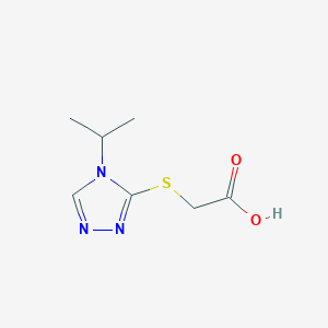 2-{[4-(propan-2-yl)-4H-1,2,4-triazol-3-yl]sulfanyl}acetic acid