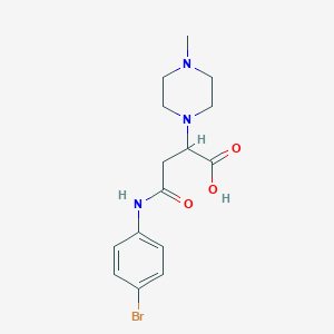 4-((4-Bromophenyl)amino)-2-(4-methylpiperazin-1-yl)-4-oxobutanoic acid