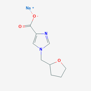 molecular formula C9H11N2NaO3 B2389244 sodium 1-[(oxolan-2-yl)methyl]-1H-imidazole-4-carboxylate CAS No. 2097935-58-3