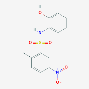 N-(2-hydroxyphenyl)-2-methyl-5-nitrobenzene-1-sulfonamide