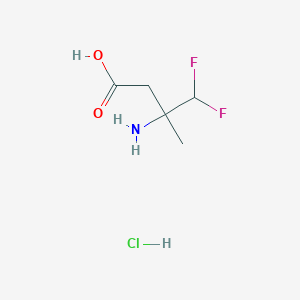 3-Amino-4,4-difluoro-3-methylbutanoic acid;hydrochloride