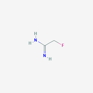 molecular formula C2H5FN2 B2389271 2-氟乙酰亚胺酰胺 CAS No. 381-63-5