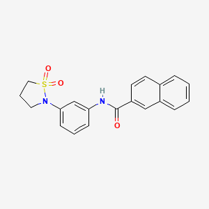 N-(3-(1,1-dioxidoisothiazolidin-2-yl)phenyl)-2-naphthamide