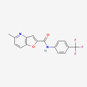 5-methyl-N-(4-(trifluoromethyl)phenyl)furo[3,2-b]pyridine-2-carboxamide