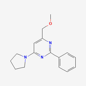 Methyl [2-phenyl-6-(1-pyrrolidinyl)-4-pyrimidinyl]methyl ether