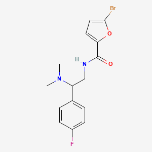 molecular formula C15H16BrFN2O2 B2389296 5-溴-N-[2-(二甲氨基)-2-(4-氟苯基)乙基]呋喃-2-甲酰胺 CAS No. 899979-25-0