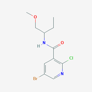 5-bromo-2-chloro-N-(1-methoxybutan-2-yl)pyridine-3-carboxamide