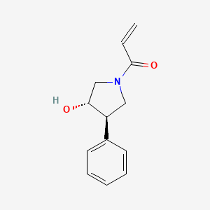 1-[(3S,4R)-3-Hydroxy-4-phenylpyrrolidin-1-yl]prop-2-en-1-one