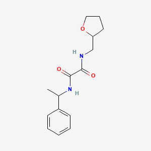 molecular formula C15H20N2O3 B2389304 N-(oxolan-2-ylmethyl)-N'-(1-phenylethyl)oxamide CAS No. 371142-93-7