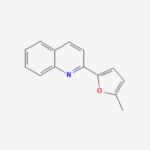 molecular formula C14H11NO B2389312 2-(5-Methylfuran-2-yl)quinoline CAS No. 860785-13-3