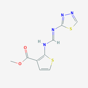 methyl 2-{[(E)-(1,3,4-thiadiazol-2-ylamino)methylidene]amino}-3-thiophenecarboxylate