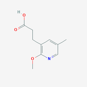 molecular formula C10H13NO3 B2389331 3-(2-Methoxy-5-methylpyridin-3-yl)propanoic acid CAS No. 2288709-16-8