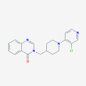 molecular formula C19H19ClN4O B2389445 3-[[1-(3-Chloropyridin-4-yl)piperidin-4-yl]methyl]quinazolin-4-one CAS No. 2380178-80-1