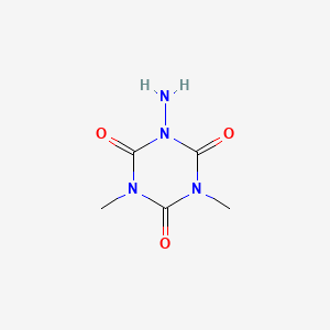 molecular formula C5H8N4O3 B2389449 1-Amino-3,5-dimethyl-1,3,5-triazinane-2,4,6-trione CAS No. 205393-03-9