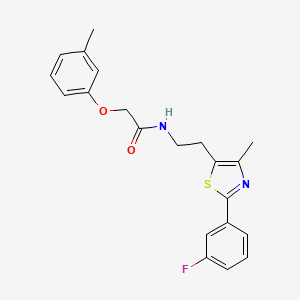 N-{2-[2-(3-fluorophenyl)-4-methyl-1,3-thiazol-5-yl]ethyl}-2-(3-methylphenoxy)acetamide
