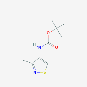 molecular formula C9H14N2O2S B2389461 4-N-boc amino-3-methyl isothiazole CAS No. 876191-56-9