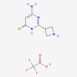 6-Amino-2-(azetidin-3-yl)pyrimidin-4(3H)-one 2,2,2-trifluoroacetate