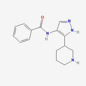 N-(5-piperidin-3-yl-1H-pyrazol-4-yl)benzamide