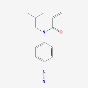 N-(4-Cyanophenyl)-N-(2-methylpropyl)prop-2-enamide