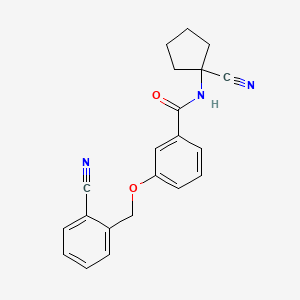 N-(1-cyanocyclopentyl)-3-[(2-cyanophenyl)methoxy]benzamide