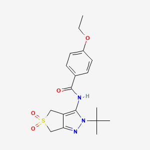 N-(2-tert-butyl-5,5-dioxo-4,6-dihydrothieno[3,4-c]pyrazol-3-yl)-4-ethoxybenzamide