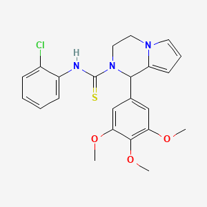 N-(2-chlorophenyl)-1-(3,4,5-trimethoxyphenyl)-3,4-dihydropyrrolo[1,2-a]pyrazine-2(1H)-carbothioamide