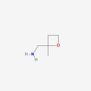 molecular formula C5H11NO B2389509 (2-Methyloxetan-2-yl)methanamine CAS No. 1638764-41-6