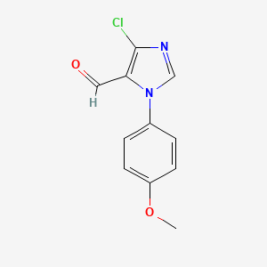 molecular formula C11H9ClN2O2 B2389532 1-(4-Methoxyphenyl)-4-chloro-1h-imidazole-5-carbaldehyde CAS No. 1181503-46-7