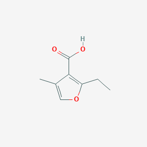 molecular formula C8H10O3 B2389555 2-Ethyl-4-methylfuran-3-carboxylic acid CAS No. 66505-31-5