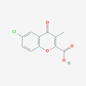 molecular formula C11H7ClO4 B2389569 6-Chloro-3-methyl-4-oxo-4H-chromene-2-carboxylic acid CAS No. 1239779-74-8