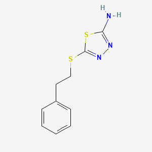 B2389596 5-[(2-Phenylethyl)thio]-1,3,4-thiadiazol-2-amine CAS No. 72836-09-0