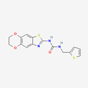 1-(6,7-Dihydro-[1,4]dioxino[2',3':4,5]benzo[1,2-d]thiazol-2-yl)-3-(thiophen-2-ylmethyl)urea