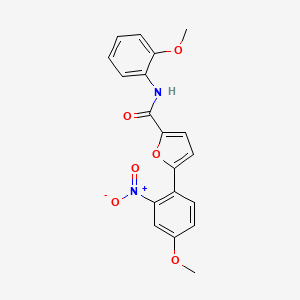 molecular formula C19H16N2O6 B2389640 5-(4-methoxy-2-nitrophenyl)-N-(2-methoxyphenyl)furan-2-carboxamide CAS No. 887347-86-6