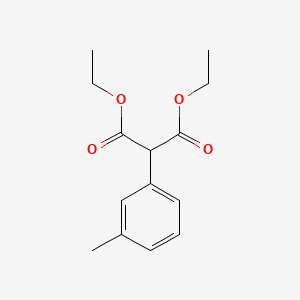 molecular formula C14H18O4 B2389644 1,3-Diethyl 2-(3-methylphenyl)propanedioate CAS No. 94112-78-4