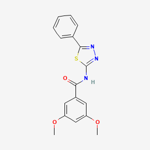 B2389664 3,5-dimethoxy-N-(5-phenyl-1,3,4-thiadiazol-2-yl)benzamide CAS No. 313256-07-4