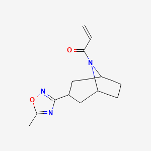 1-[3-(5-Methyl-1,2,4-oxadiazol-3-yl)-8-azabicyclo[3.2.1]octan-8-yl]prop-2-en-1-one