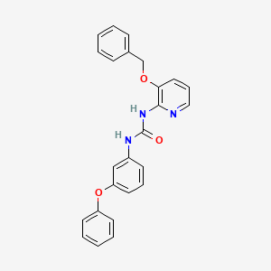 molecular formula C25H21N3O3 B2389699 1-(3-Phenoxyphenyl)-3-(3-phenylmethoxypyridin-2-yl)urea CAS No. 1023479-69-7