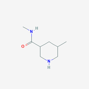 molecular formula C8H16N2O B2389704 N,5-dimethylpiperidine-3-carboxamide CAS No. 1496117-89-5