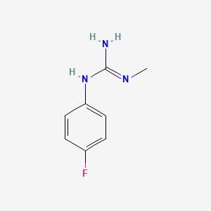 molecular formula C8H10FN3 B2389713 3-(4-Fluorophenyl)-1-methylguanidine CAS No. 1249686-01-8