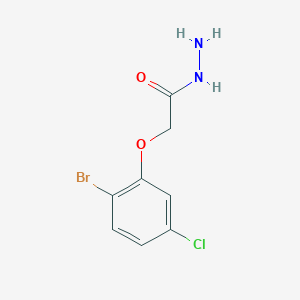 molecular formula C8H8BrClN2O2 B2389724 2-(2-Bromo-5-chlorophenoxy)acetohydrazide CAS No. 1845696-05-0