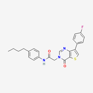 N-(4-butylphenyl)-2-[7-(4-fluorophenyl)-4-oxothieno[3,2-d]pyrimidin-3(4H)-yl]acetamide