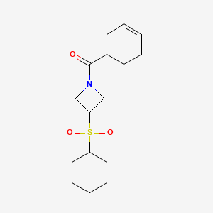 Cyclohex-3-en-1-yl(3-(cyclohexylsulfonyl)azetidin-1-yl)methanone