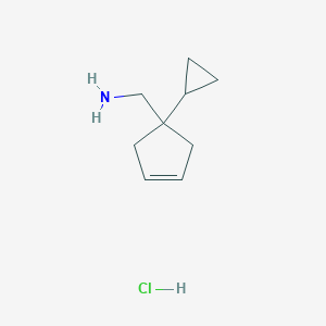 (1-Cyclopropylcyclopent-3-en-1-yl)methanamine;hydrochloride