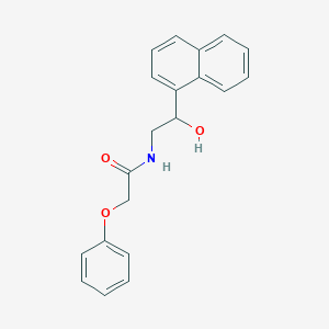 molecular formula C20H19NO3 B2389781 N-(2-羟基-2-(萘-1-基)乙基)-2-苯氧基乙酰胺 CAS No. 1351630-61-9
