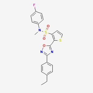 2-[3-(4-ethylphenyl)-1,2,4-oxadiazol-5-yl]-N-(4-fluorophenyl)-N-methylthiophene-3-sulfonamide